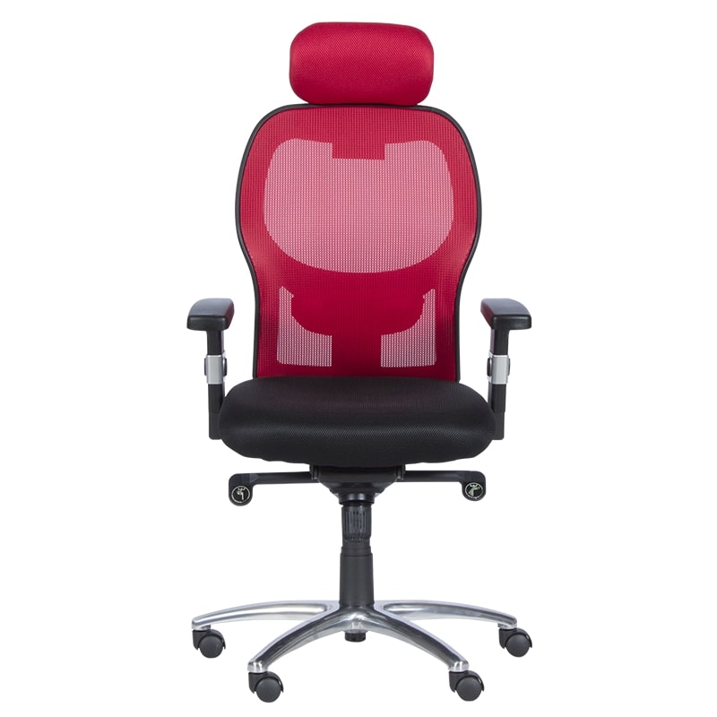 Офис стол Carmen 7520 черен червен